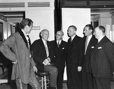 Dudley Russell et al with Gary Cooper & CB DeMille